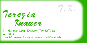 terezia knauer business card